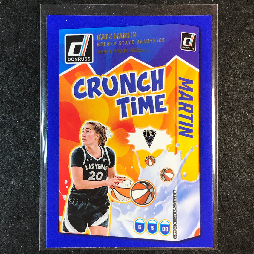 2025 Donruss WNBA KATE MARTIN Crunch Time Press Proof Blue #11