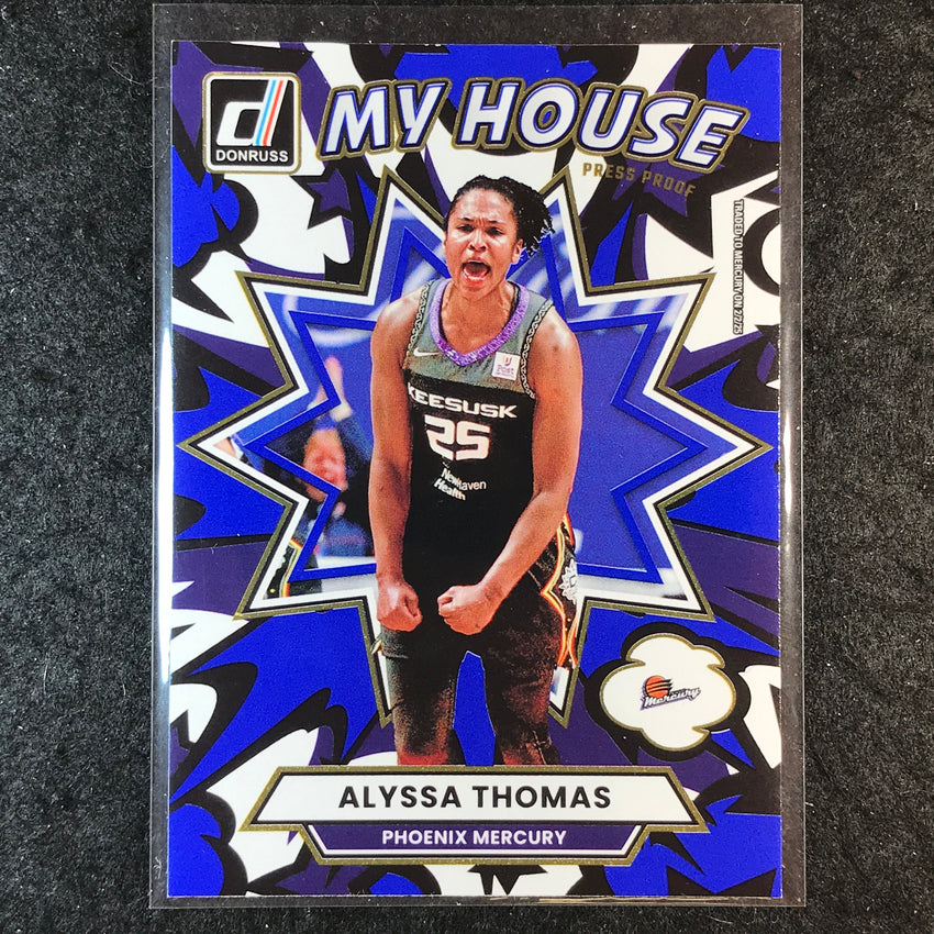 2025 Donruss WNBA ALYSSA THOMAS My House Press Proof Blue #11