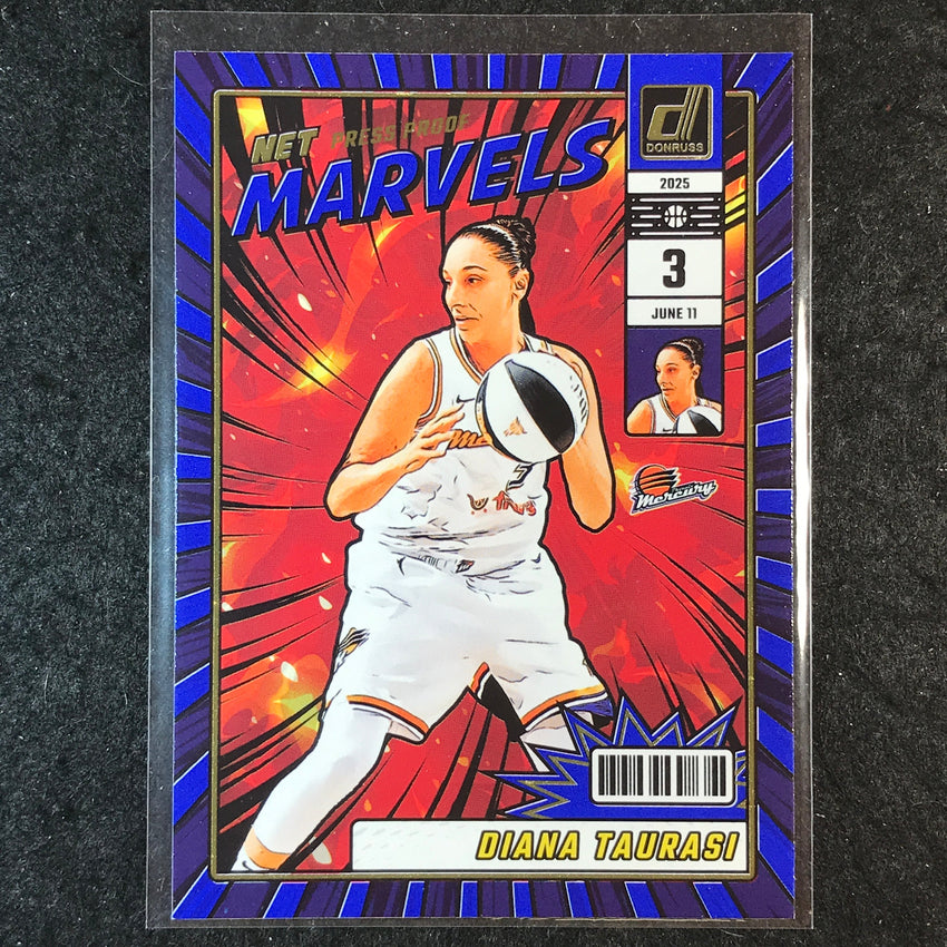 2025 Donruss WNBA DIANA TAURASI Net Marvels Press Proof Blue #14