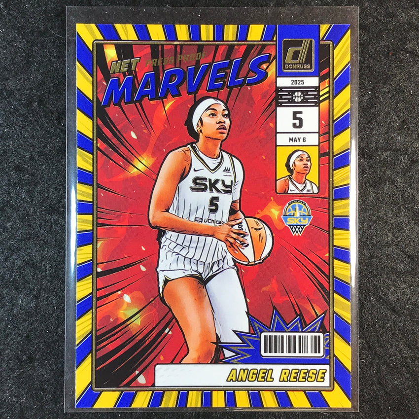 2025 Donruss WNBA ANGEL REESE Net Marvels Press Proof Blue #20