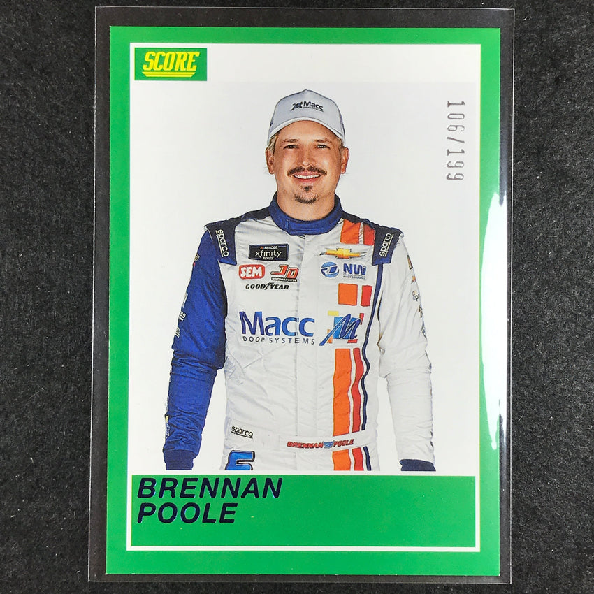2023 Chronicles Racing BRENNAN POOLE Score Blue 106/199
