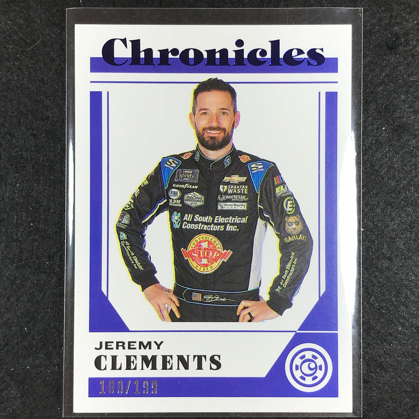 2023 Chronicles Racing JEREMY CLEMENTS Chronicles Base Blue 100/199