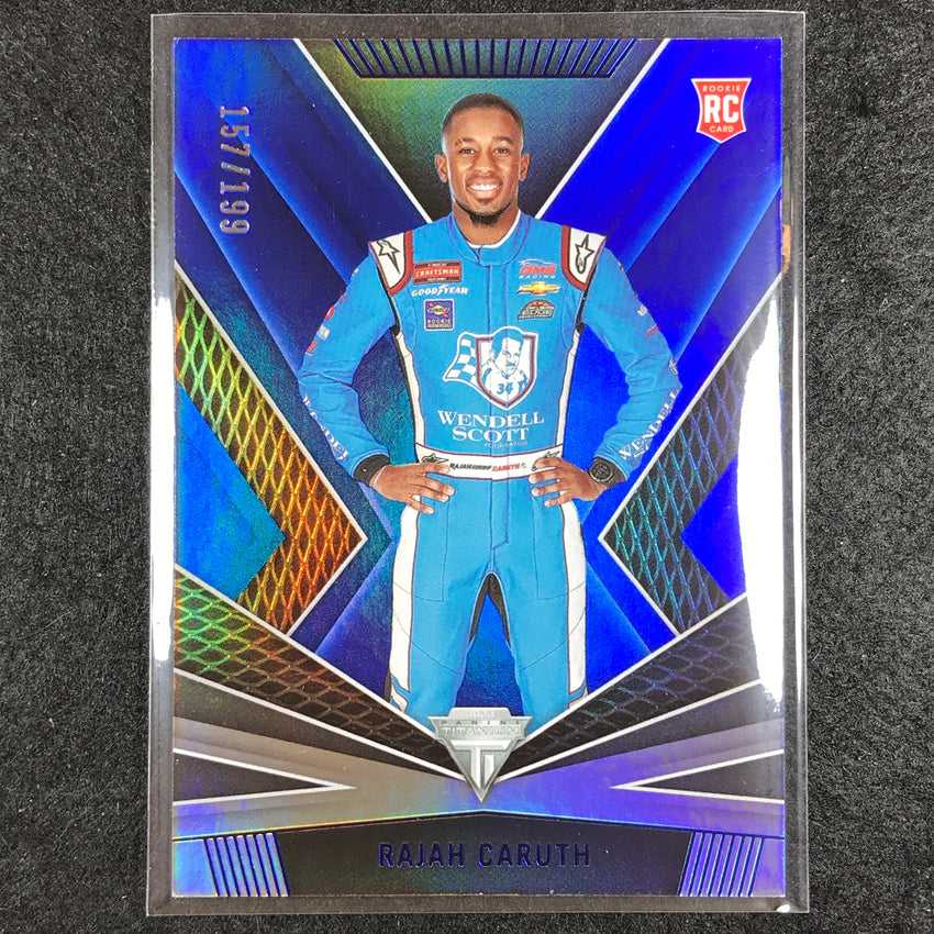 2023 Chronicles Racing RAJAH CARUTH Titanium Rookie Blue 157/199