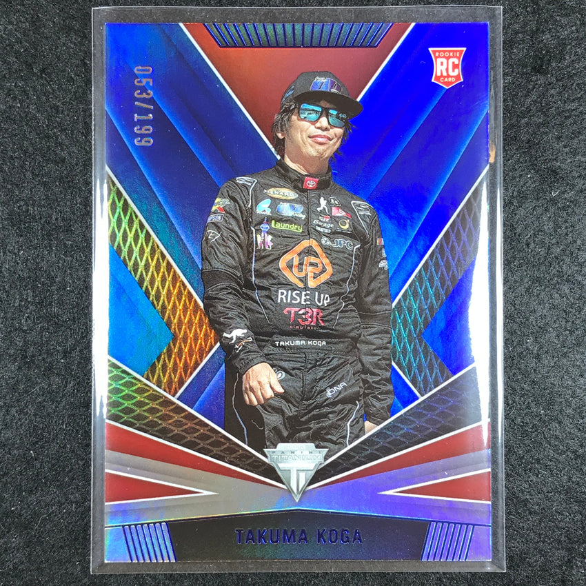 2023 Chronicles Racing TAKUMA KOGA Titanium Rookie Blue 53/199