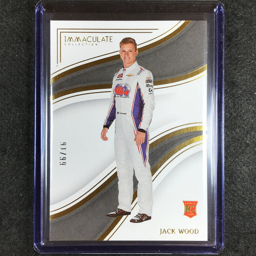 2023 Chronicles Racing JACK WOOD Immaculate Rookie Base 91/99