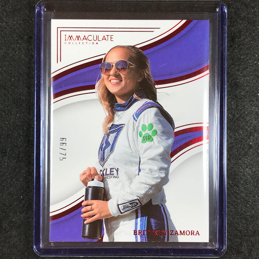 2023 Chronicles Racing BRITTNEY ZAMORA Immaculate Red 66/75