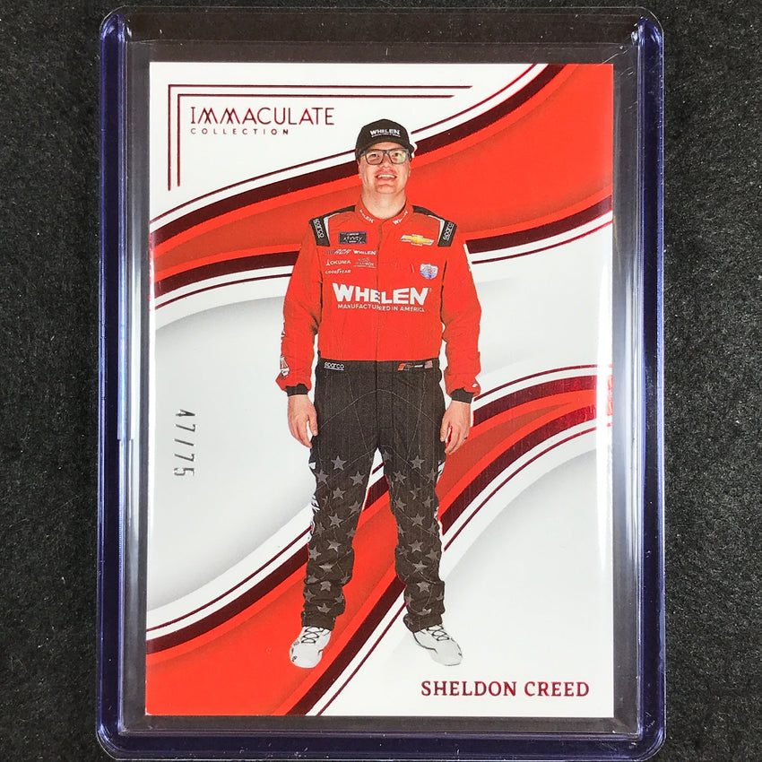 2023 Chronicles Racing SHELDON CREED Immaculate Red 47/75