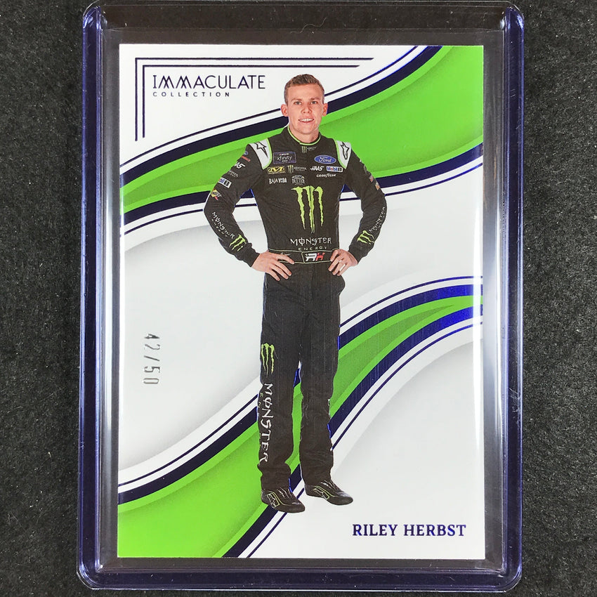 2023 Chronicles Racing RILEY HERBST Immaculate Blue 42/50