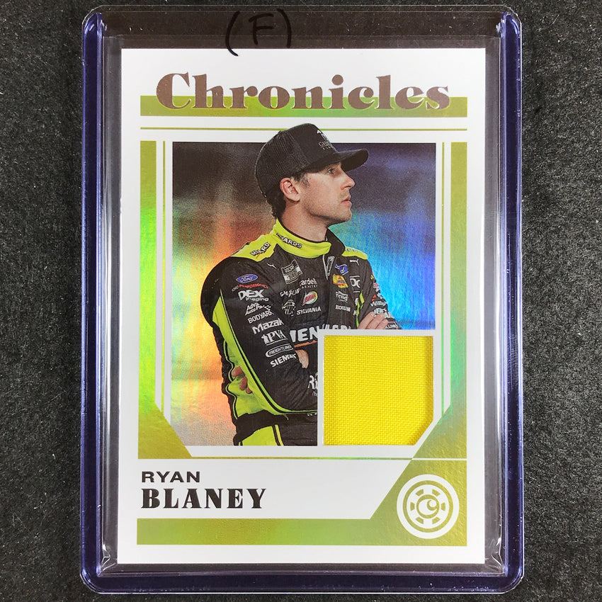 2023 Chronicles Racing RYAN BLANEY Chronicles Swatches Jersey Relic (F) #RB
