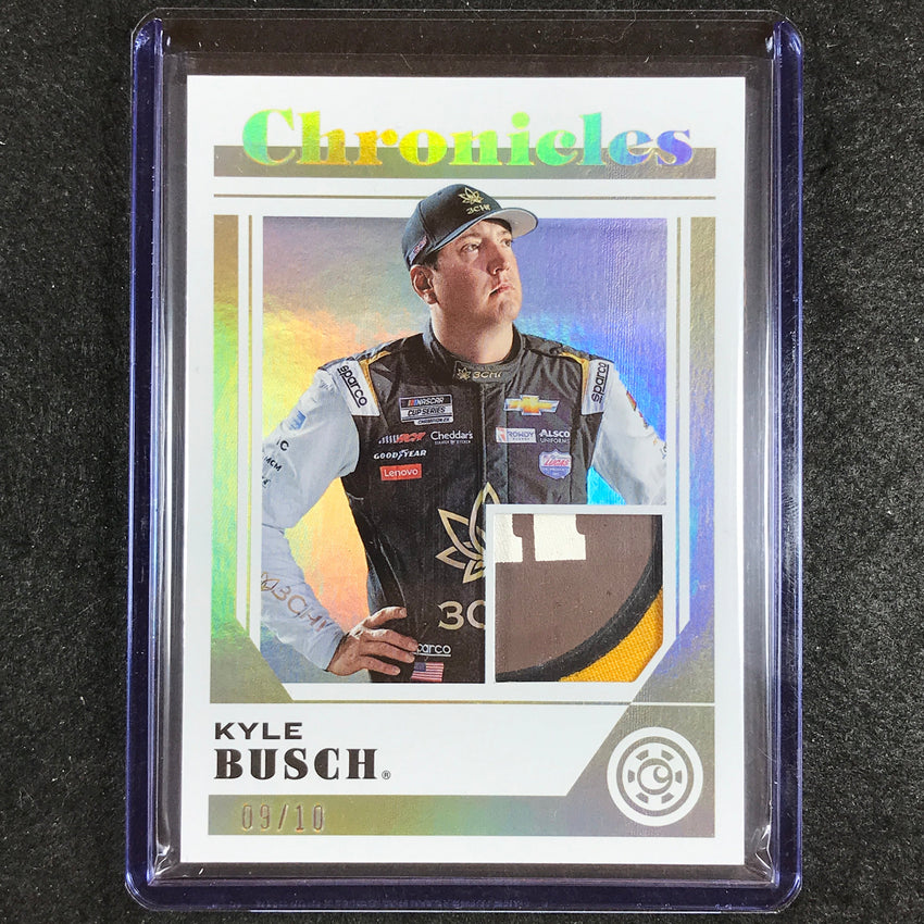 2023 Chronicles Racing KYLE BUSCH Chronicles Swatches Patch Relic Gold Holo 9/10