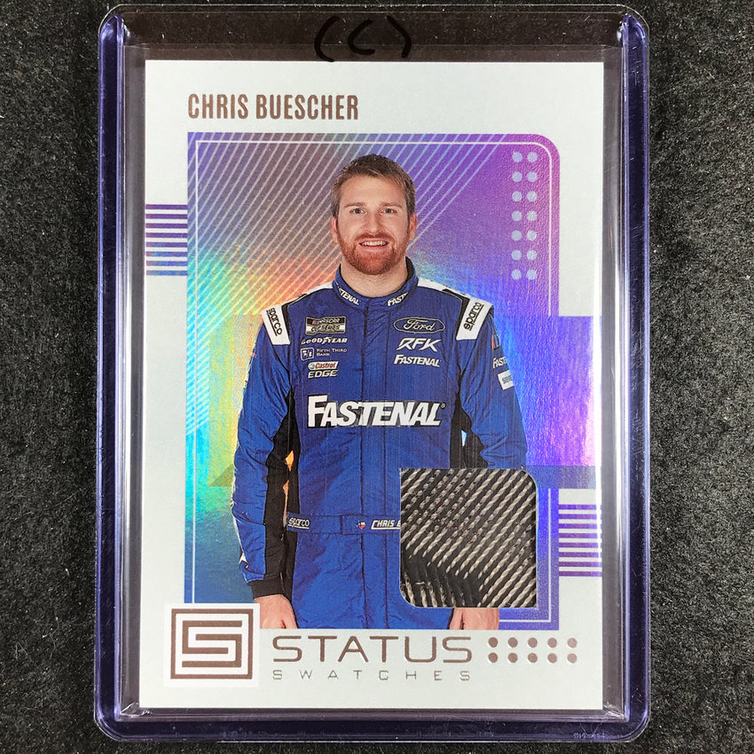 2023 Chronicles Racing CHRIS BUESCHER Status Swatches Jersey Relic (C) #CB