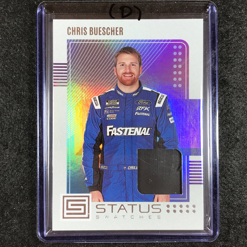 2023 Chronicles Racing CHRIS BUESCHER Status Swatches Jersey Relic (D) #CB