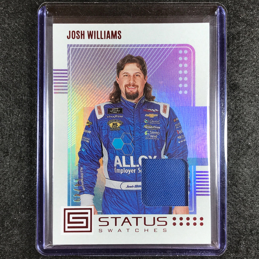 2023 Chronicles Racing JOSH WILLIAMS Status Swatches Jersey Relic Red 14/49