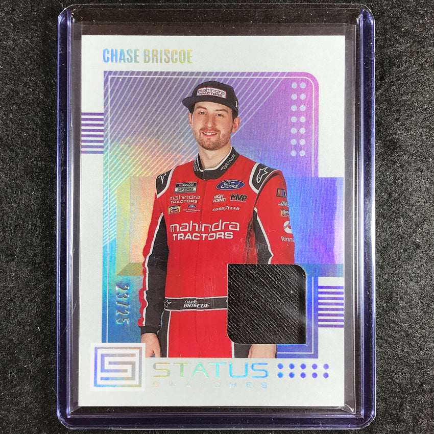 2023 Chronicles Racing CHASE BRISCOE Status Swatches Jersey Relic Silver 23/25