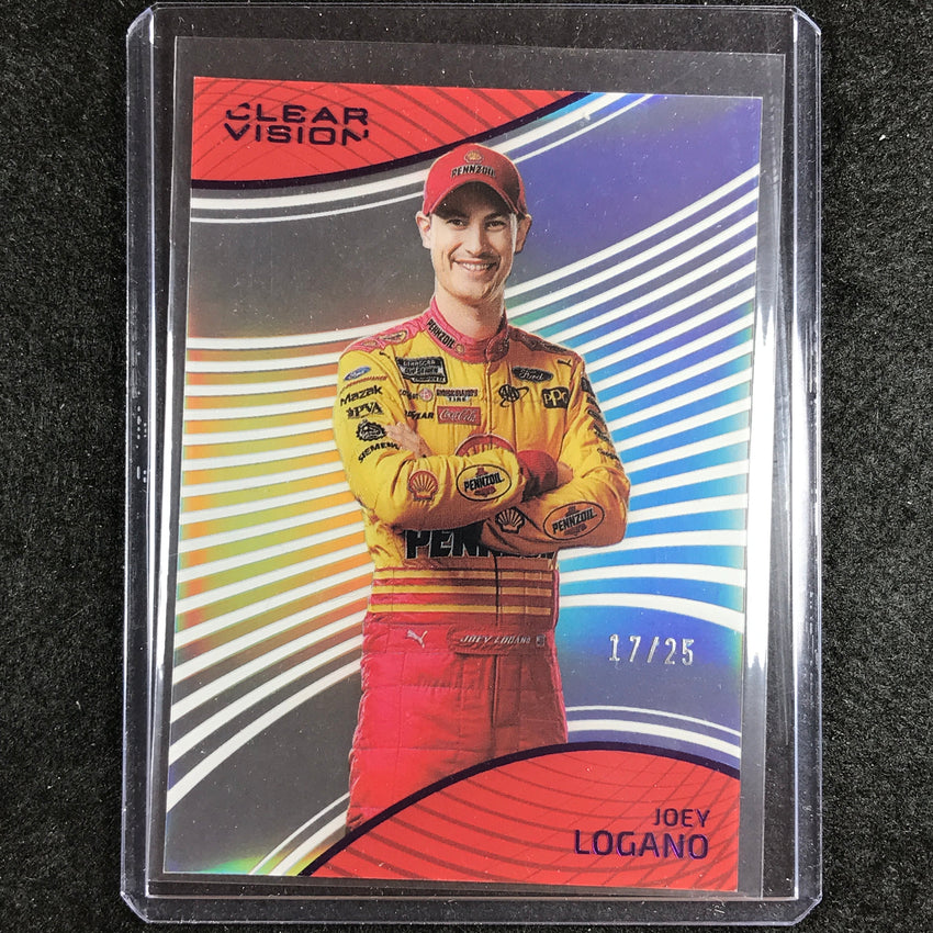 2023 Chronicles Racing JOEY LOGA#Clear Vision Acetate Purple 17/25