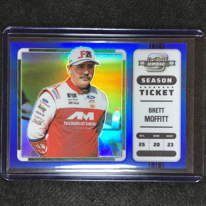 2023 Chronicles Racing BRETT MOFFITT Contenders Optic Season Ticket Blue 156/199