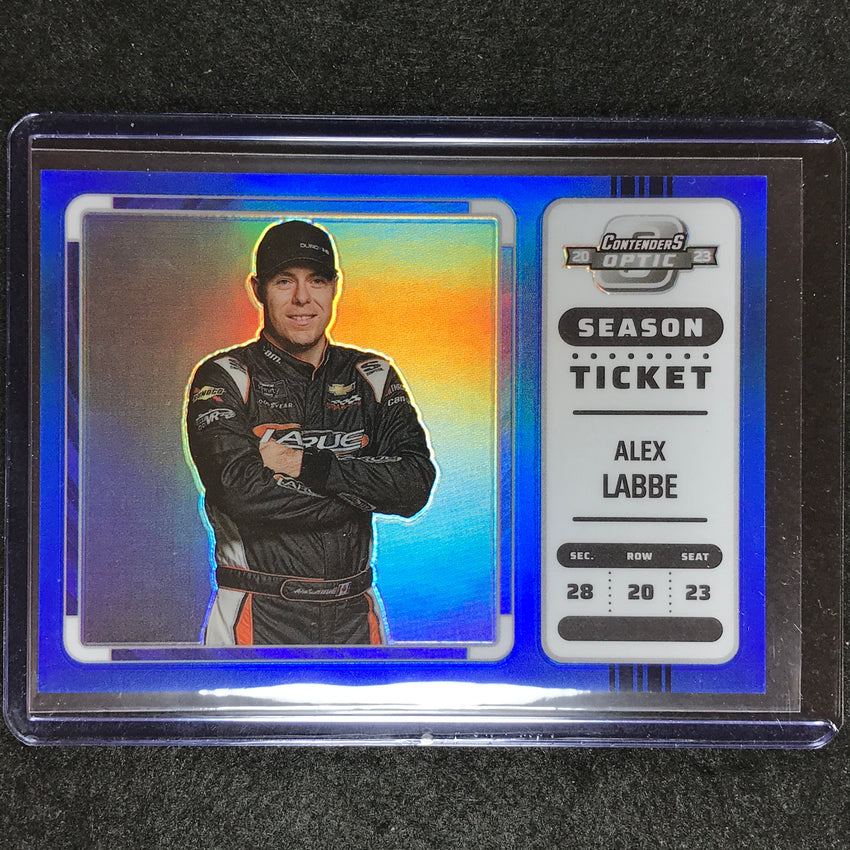 2023 Chronicles Racing ALEX LABBE Contenders Optic Season Ticket Blue 188/199