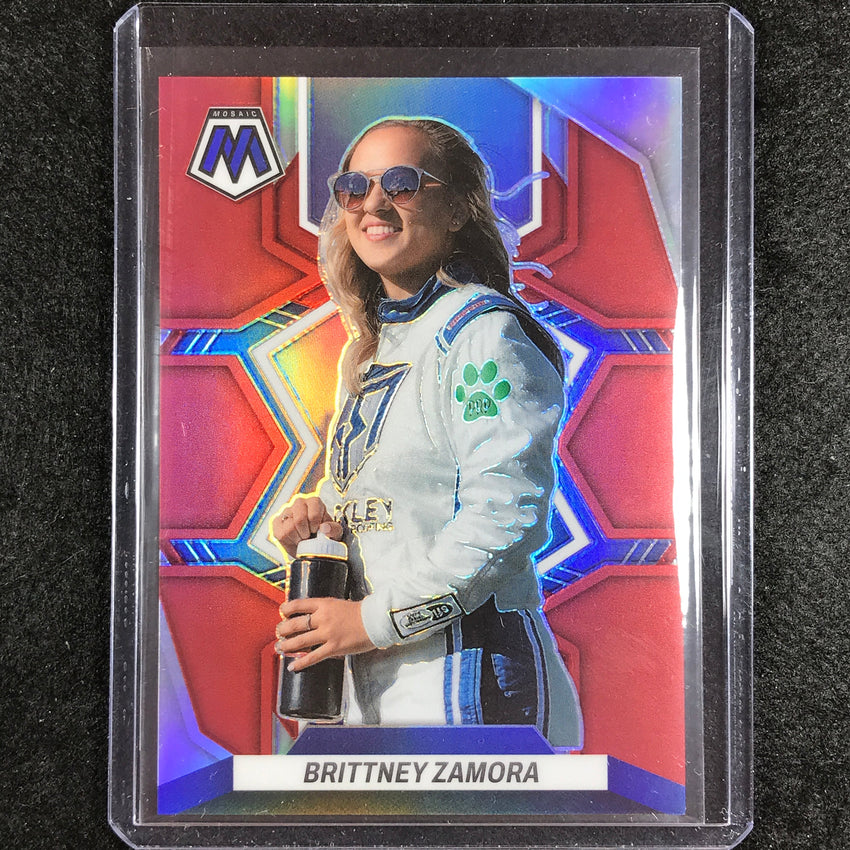 2023 Chronicles Racing BRITTNEY ZAMORA Mosaic Red 33/99