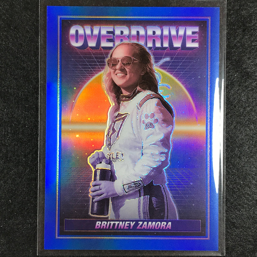 2023 Chronicles Racing BRITTNEY ZAMORA Overdrive Blue 29/199
