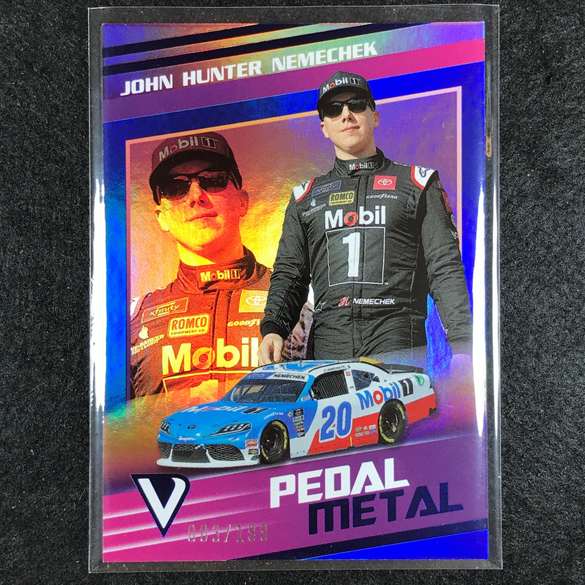 2023 Chronicles Racing JOHN HUNTER NEMECHEK Pedal to the Metal Blue 3/199
