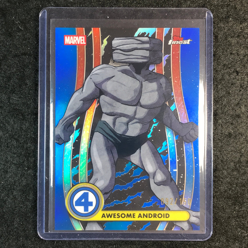 2026 Topps Finest Fantastic Four AWESOME ANDROID Common Base Blue 92/150 #9