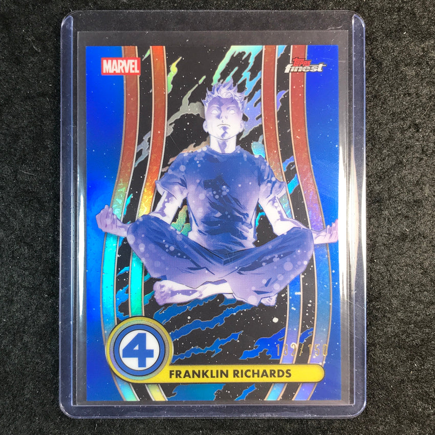 2026 Topps Finest Fantastic Four FRANKLIN RICHARDS Common Base Blue 132/150 #20