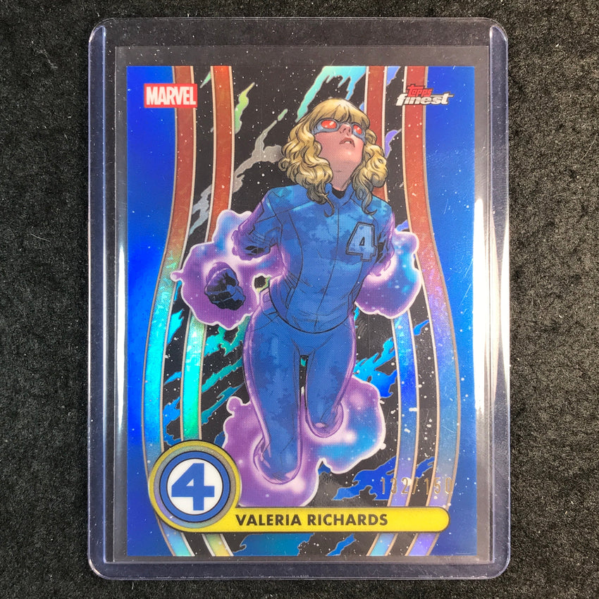 2026 Topps Finest Fantastic Four VALERIA RICHARDS Common Base Blue 132/150 #48