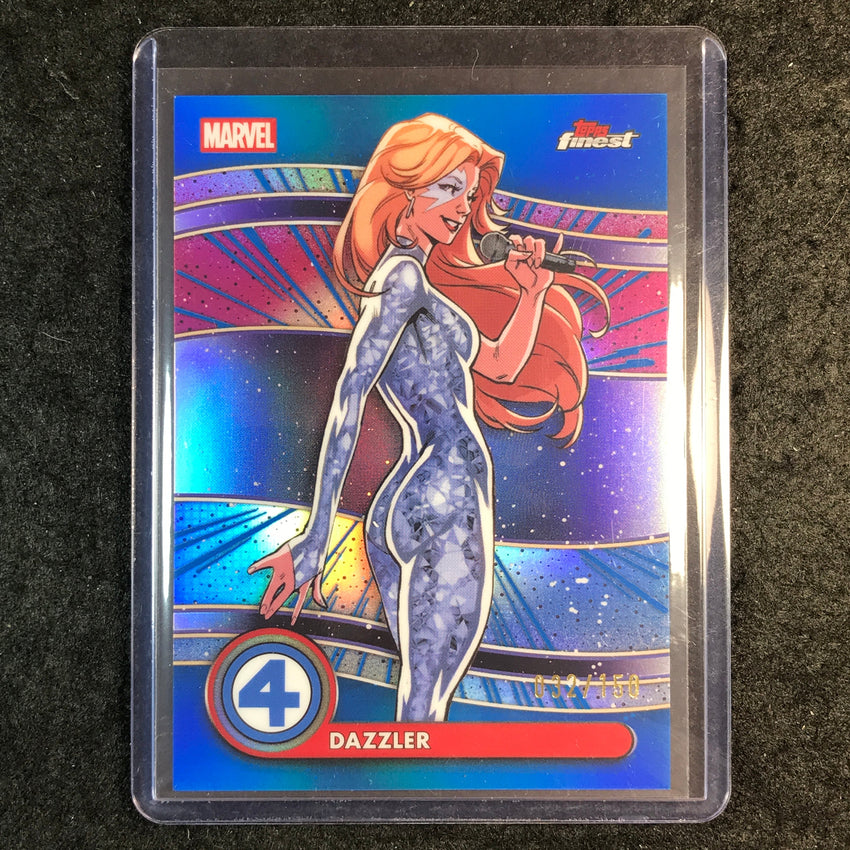 2026 Topps Finest Fantastic Four DAZZLER Uncommon Base Blue 32/150 #57