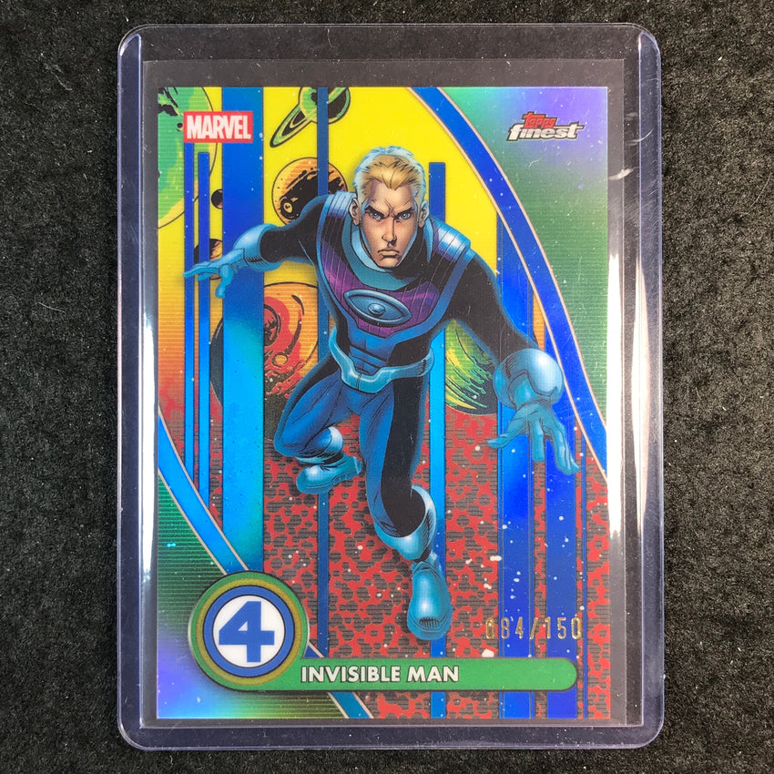 2026 Topps Finest Fantastic Four INVISIBLE MAN Rare Base Blue 84/150 #93