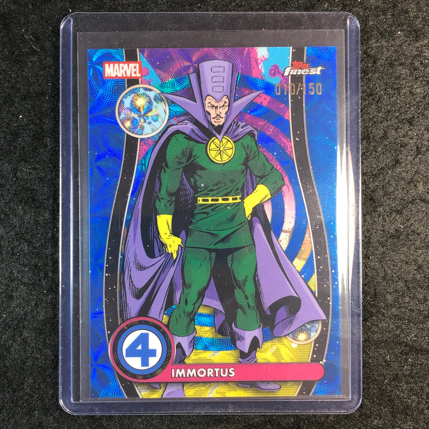 2026 Topps Finest Fantastic Four IMMORTUS Common Negative Zone Blue 10/150 #42