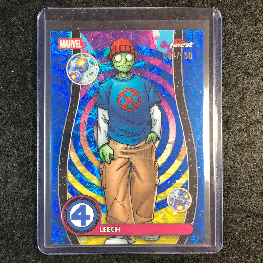 2026 Topps Finest Fantastic Four LEECH Common Negative Zone Blue Scope 7/150 #50
