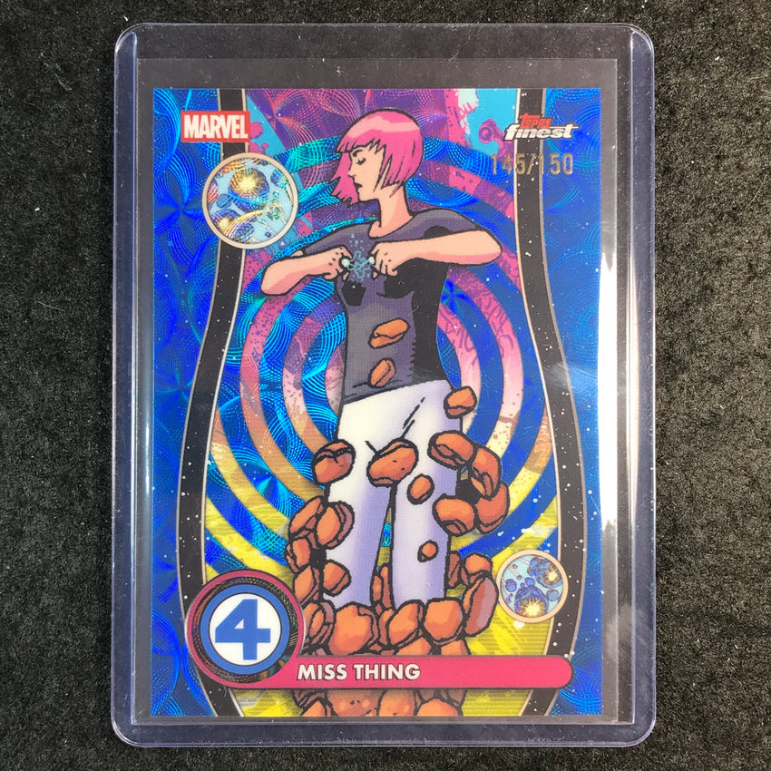2026 Topps Finest Fantastic Four MISS THING Common Negative Zone Blue 145/150