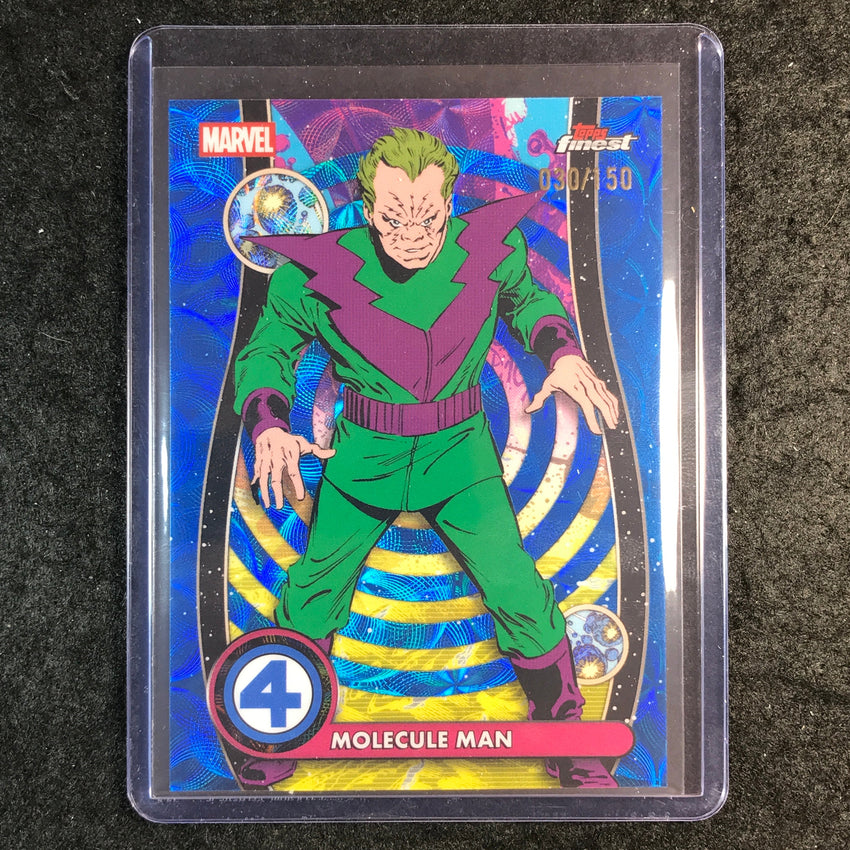 2026 Topps Finest Fantastic Four MOLECULE MAN Common Negative Zone Blue 30/150