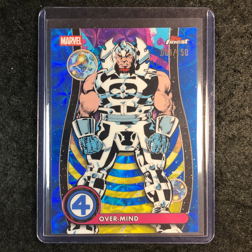 2026 Topps Finest Fantastic Four OVER-MIND Common Negative Zone Blue 61/150 #69