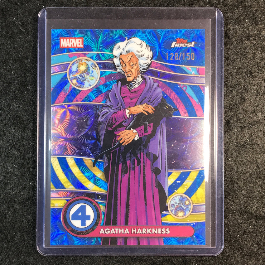 2026 Topps Finest Fantastic Four AGATHA HARKNESS Negative Zone Blue 128/150 #6