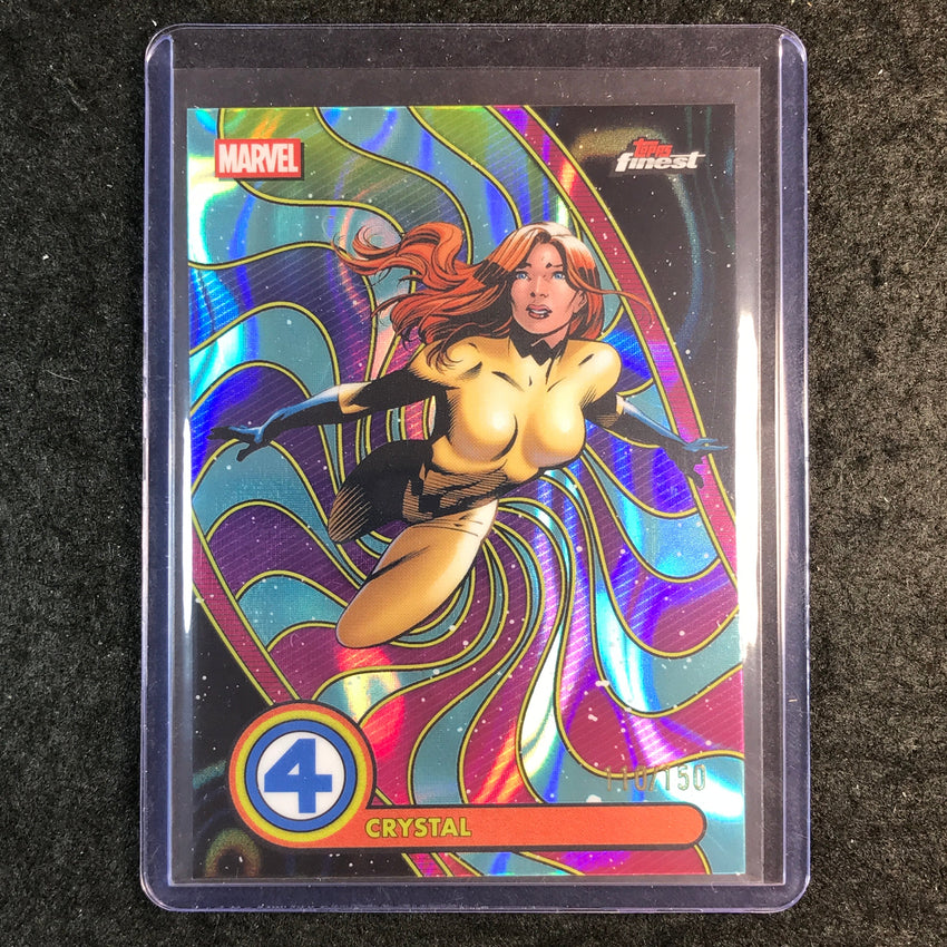 2026 Topps Finest Fantastic Four CRYSTAL Rare Blacklight Blue Lava 110/150 #21