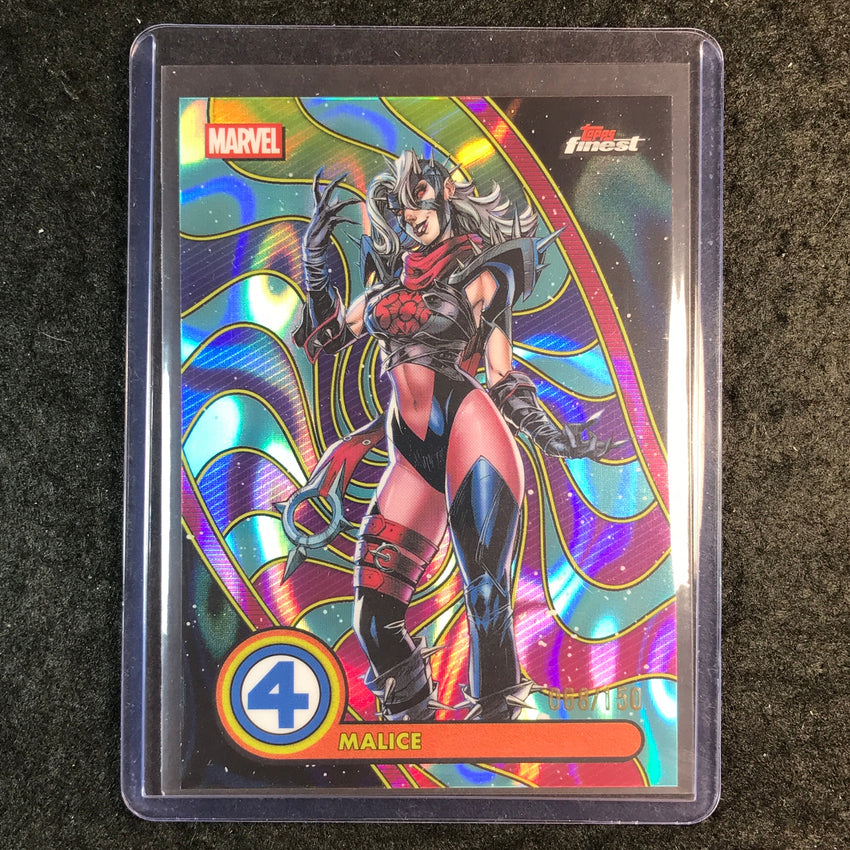 2026 Topps Finest Fantastic Four MALICE Rare Blacklight Blue Lava 68/150 #56