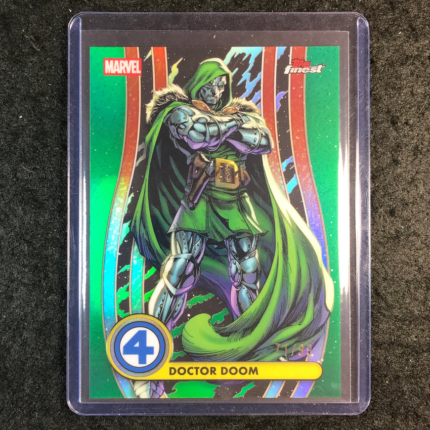 2026 Topps Finest Fantastic Four DOCTOR DOOM Common Base Green 71/99 #14