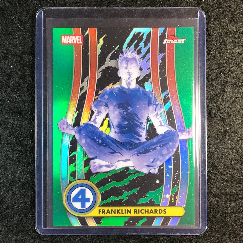 2026 Topps Finest Fantastic Four FRANKLIN RICHARDS Common Base Green 18/99 #20