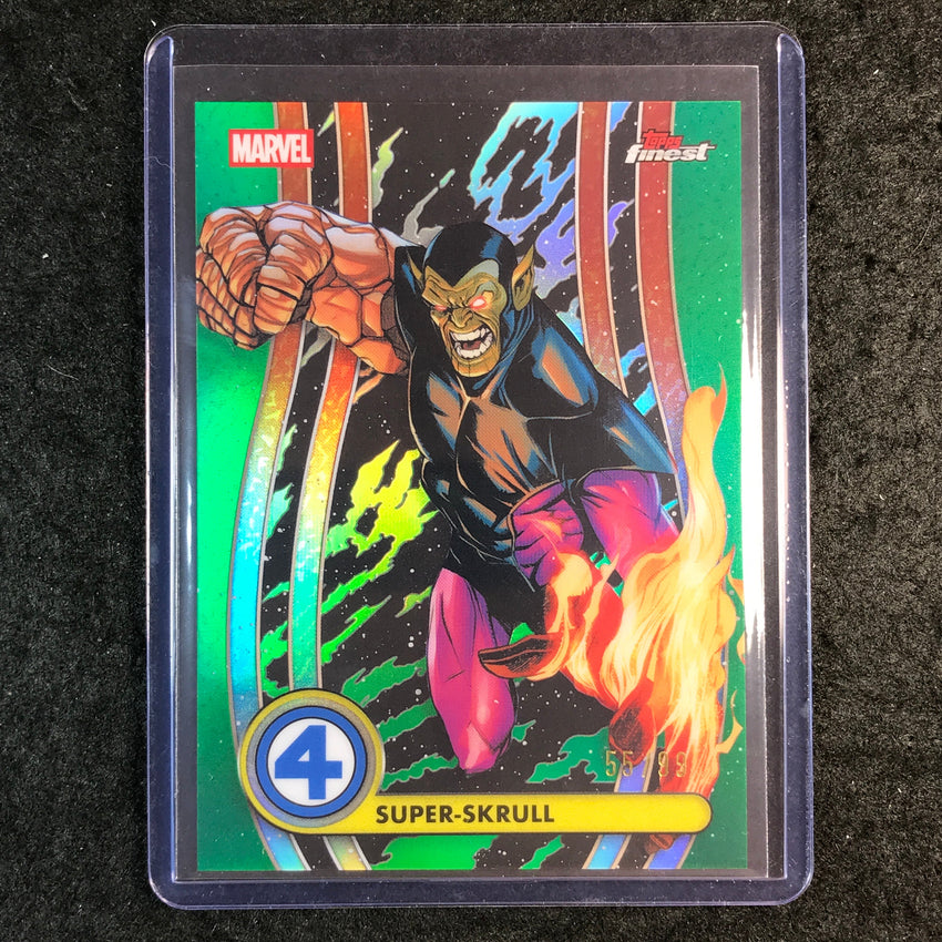 2026 Topps Finest Fantastic Four SUPER-SKRULL Common Base Green 55/99 #43