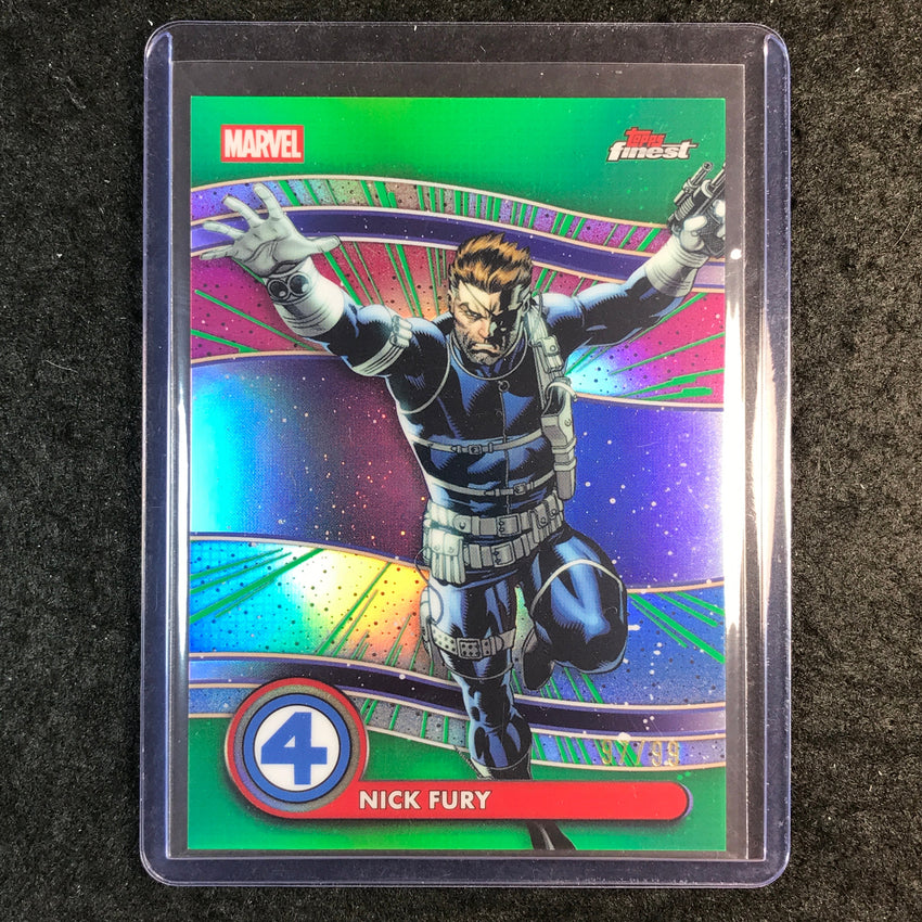 2026 Topps Finest Fantastic Four NICK FURY Uncommon Base Green 97/99 #74