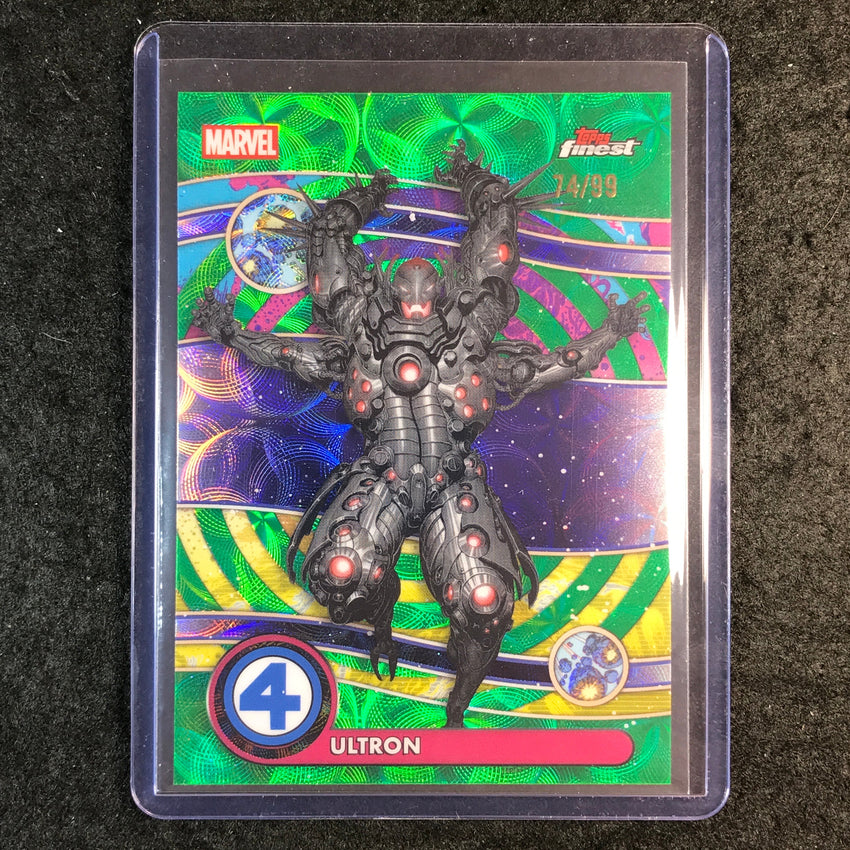 2026 Topps Finest Fantastic Four ULTRON Uncommon Negative Zone Green 74/99 #93