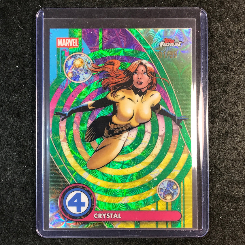2026 Topps Finest Fantastic Four CRYSTAL Rare Negative Zone Green Scope 19/99