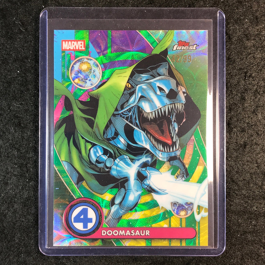 2026 Topps Finest Fantastic Four DOOMASAUR Rare Negative Zone Green Scope 42/99