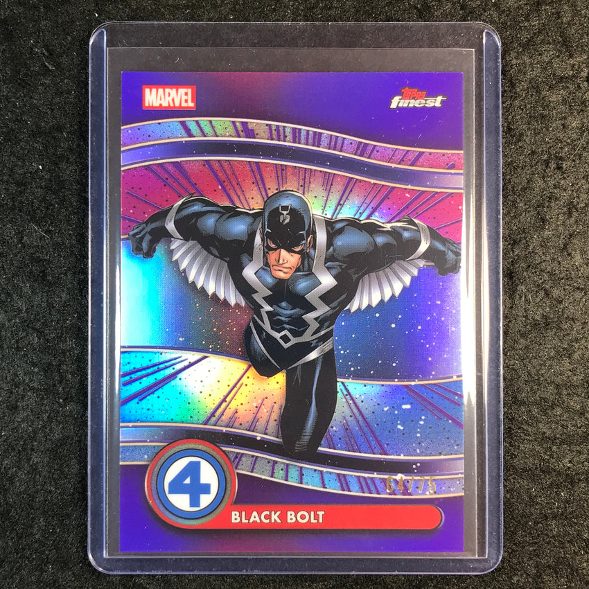 2026 Topps Finest Fantastic Four BLACK BOLT Uncommon Base Purple 64/75 #54