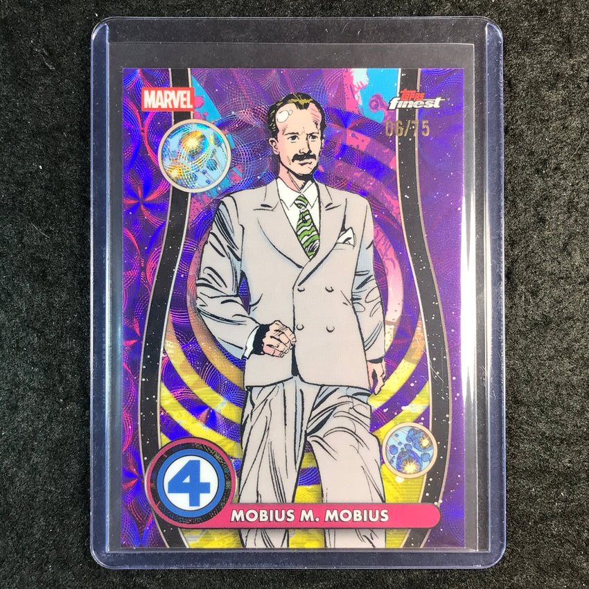 2026 Topps Finest Fantastic Four MOBIUS Common Negative Zone Purple Scope 6/75