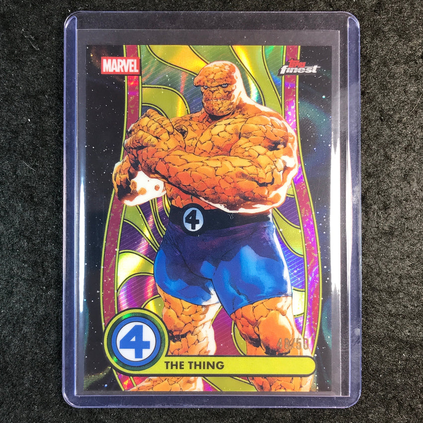 2026 Topps Finest Fantastic Four THE THING Common Blacklight Gold Lava 48/50 #4