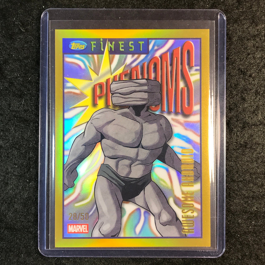2026 Topps Finest Fantastic Four AWESOME ANDROID Tribute Finest '96 Gold 28/50