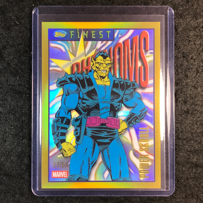 2026 Topps Finest Fantastic Four POWER SKRULL Tribute to Finest '96 Gold 27/50