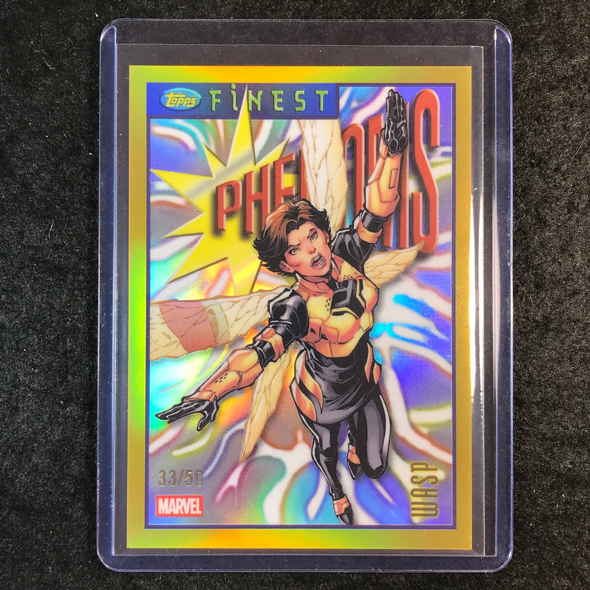 2026 Topps Finest Fantastic Four WASP Tribute to Finest '96 Gold 33/50 #97